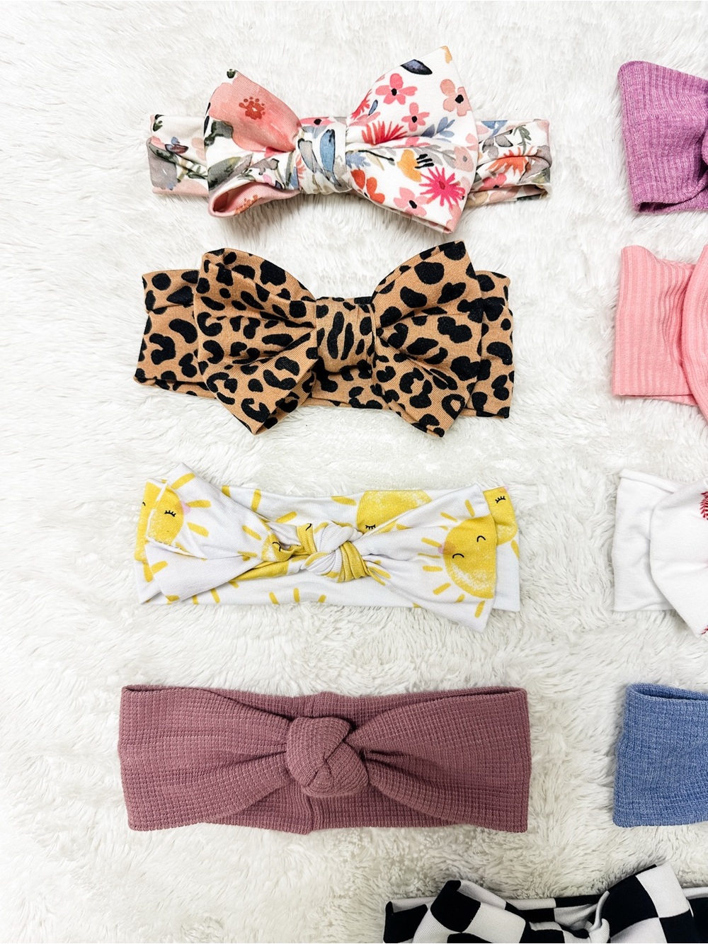 Little Sleepies bows NB - 3T size - Picture 2 of 4